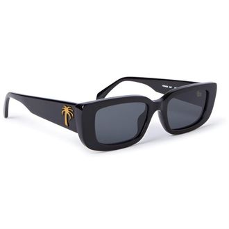 Palm Angels Mens Accessories Yosemite Rectangle Sunglasses in Black Dark Grey - One Size