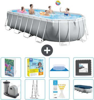 Intex Piscina Prism Frame Oval - 610x305x122 Cm - 9-piezas S607
