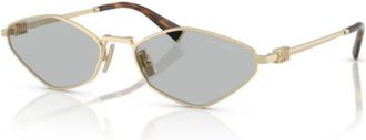 Miu Miu MU 56Zs Zonnebril - unisex - Zonnebrillen - Geel - 56 MM - Accessoires