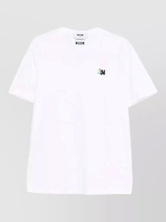 Msgm mens cotton t shirt crew neck