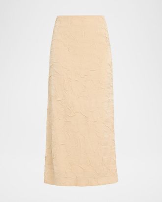 Ulla Johnson Inez Satin Pencil Skirt