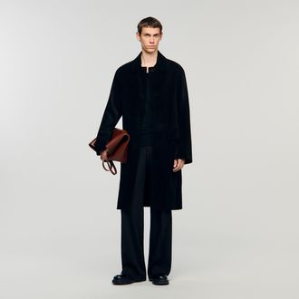 Sandro Oversized coat with wing collar