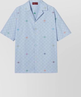 Gucci striped shirt with chest pocket and dropped shoulder