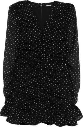 Rotate floral-dot mini dress - Zwart