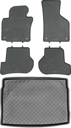 OEM Juego De Alfombrillas De Goma Para Coche Y Alfombrilla Para Maletero Para Volkswagen Golf Vi Hatchback (2008-2012)