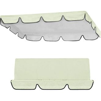 OEM Toldo + 1 Funda, Silla Colgante, Tela Oxford 210d, Impermeable, Rojo, Jard&iacute;n/patio