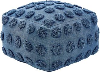 Beliani Pouffe VISHVI Cotton Blue