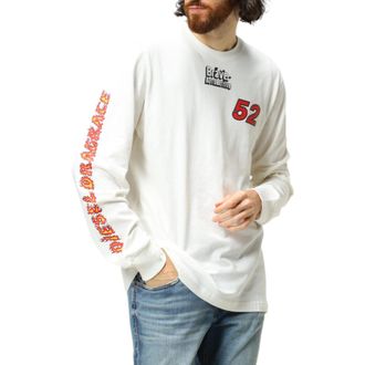 Diesel T-JUST-LS Mens T Shirt Cotton Tee - White - Size X-Large