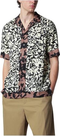 Dries Van Noten Reg Fit Boxy T-shirt met Korte Mouwen - Heren - Korte mouwen Overhemden - Veelkleurig - M - Overhemden