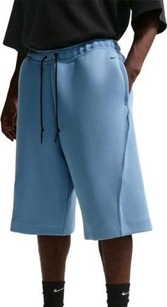 Nike Mens Tech Fleece Shorts - Work Blue/Black Size XXL