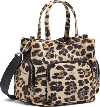 Bimba & Lola Mini-tas met luipaardprint en ritssluiting - Beige