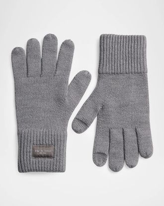 Rag & Bone Blake Wool-Blend Tech Gloves