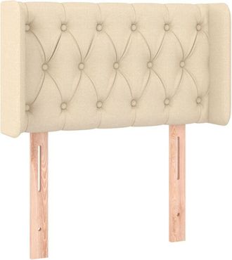 vidaXL Cabecero Con Led De Tela Crema 83x16x78/88 Cm Vidaxl