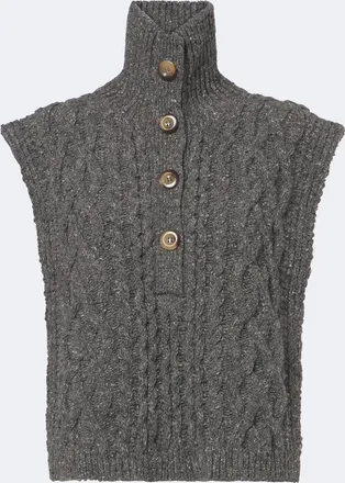 Isabel Marant Cable knit wool-blend sweater vest