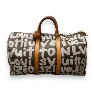 Louis Vuitton Beperkte editie Graffiti Keepall 50 Louis Vuitton Vintage, Brown, Dames