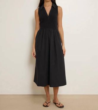 Nation Ltd Jessica Midi Dress In Black