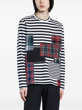 Junya Watanabe patchwork sweater - Blu