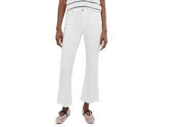 7 For All Mankind Cropped Dojo in Soleil Womens Jeans Soleil : 25 27, Cotton/Denim/Elastane