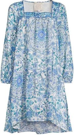 Johnny Was Leilani Womens Mini Dress Multi Long Sleeves