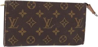 Louis Vuitton Pre-owned Clutches, female, Brown, Size: ONE SIZE Pre-owned Vintage Canvas Clutch