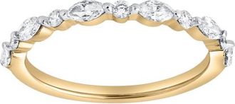 LuvMyJewelry Mariah 0.5 Ct Marquise Lab Grown Diamond Band in 14K Yellow Gold at Nordstrom, Size 7