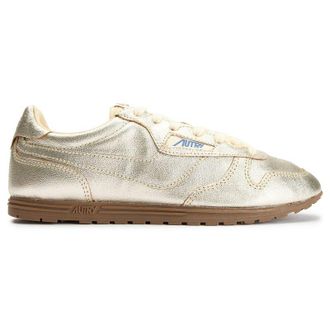 Autry Womens Windspeed Low Trainers - Gold Leather - Size UK 6