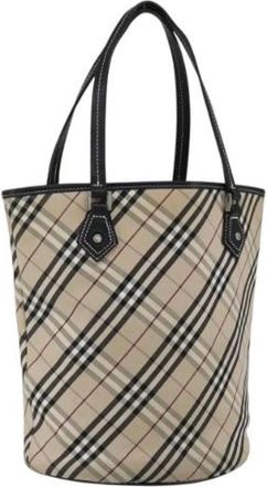 Burberry Pre-owned Bucket Bags, female, Beige, Size: ONE SIZE Pre-owned Vintage Bucket Bag