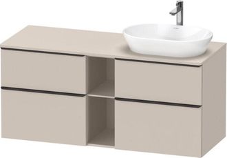 Duravit D-Neo, meuble sous-lavabo suspendu (d&eacute;coupe &agrave; droite), - Duravit