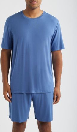 Nordstrom Moonlight Eco Stretch Modal Pajama T-Shirt in Blue Bijou at Nordstrom, Size X-Large