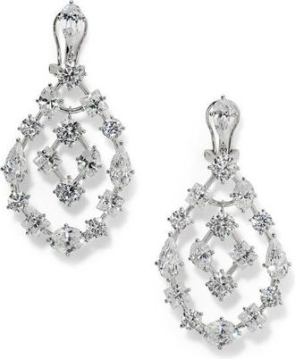 Nadri Riviera Chandelier Drop Earrings in Rhodium at Nordstrom