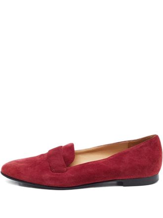 Ralph Lauren suede loafers - women - Leather/Suede/Leather - 36 - Red