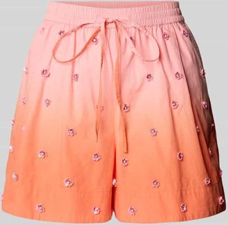 Essentiel Shorts mit Pailletten Modell Hichigan in Orange, Gr&ouml;&szlig;e 36