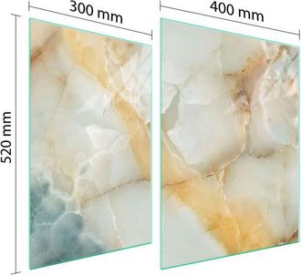 OEM Placa Protectora De Vidrio Para Estufa 70x52 M&aacute;rmol