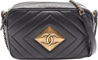 Chanel Pre-owned Vintage Schoudertas - Dames - Vintage Schoudertas - Zwart - ONE Size - Leer - Vintage