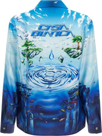 Casablanca Mens Multicolor Silk Blouse