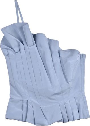 Marella Light Blue Dorina Polyester Cotton Top