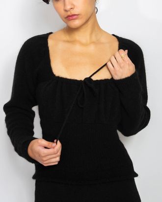 Tach Bella Knit Sweater In Black