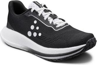 Craft Pacer Low Top Running Shoe in Black/White at Nordstrom, Size 7.5