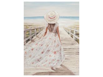 Schubiger M&ouml;bel Bild Frau am Strand