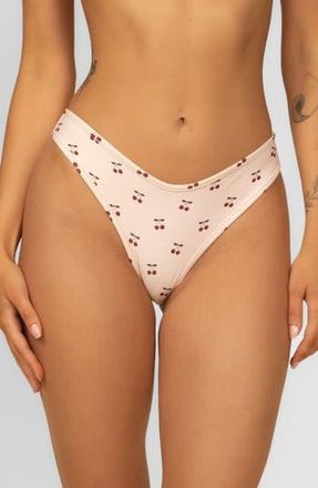 Montce Swim Lulu Bikini Bottoms in Cherries at Nordstrom Rack, Size Small