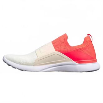 Athletic Propulsion Labs Womens Techloom Bliss Shoe In Impulse Red/pristine/ivory