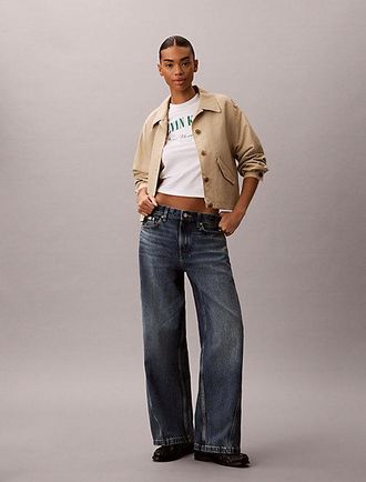 Calvin Klein Low Rise Twisted Baggy Jeans
