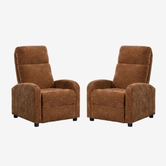 Sklum Set Di 2 Poltrone Reclinabili Imbottite Libuliana Sklum