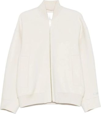 Sportmax Zorro Bomber Jacket - Dames - Bomber jackets - Beige - S - Katoen - Jassen