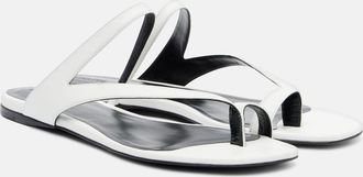 Khaite Aimee leather sandals