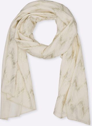 Heine Modeschal HEINE, Damen, champagner, Polyester, gemustert, Modet&uuml;cher Modeschal