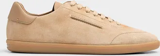 Ermenegildo Zegna Mens 232 suede sneakers Men
