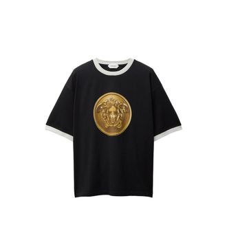 Versace Printed Cotton-jersey Regular T-shirt