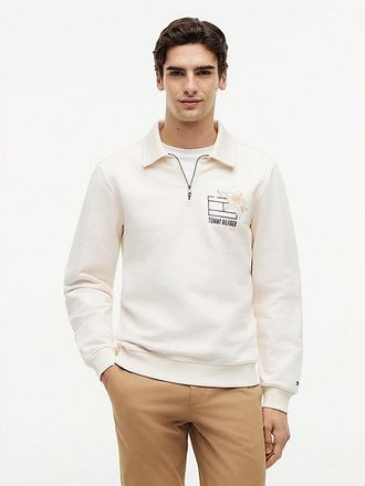 Tommy Hilfiger Graphic Quarter-Zip Rugby Sweatshirt