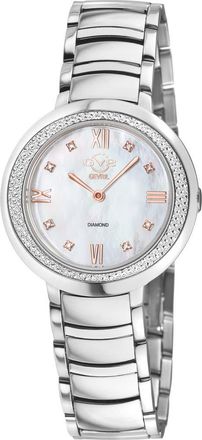 Gevril Group Amalfi Mother-of-Pearl Swiss Diamond Watch, 34mm - 0.04ct. in Silver at Nordstrom Rack
